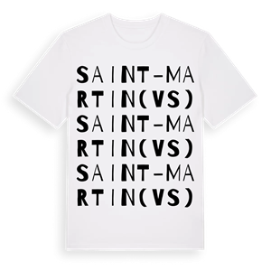 Saint-Martin (VS) ordlek t-shirt – ekologisk bomull t-shirt från Pinshirt