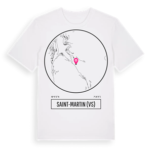 Saint-Martin (VS) t-shirt – ekologisk bomull t-shirt från Pinshirt