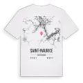 Saint-Maurice karta t-shirt