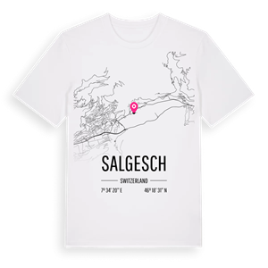 Salgesch karta t-shirt – ekologisk bomull t-shirt från Pinshirt