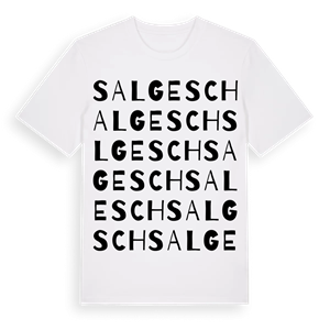 Salgesch ordlek t-shirt – ekologisk bomull t-shirt från Pinshirt