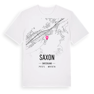 Saxon karta t-shirt – ekologisk bomull t-shirt från Pinshirt