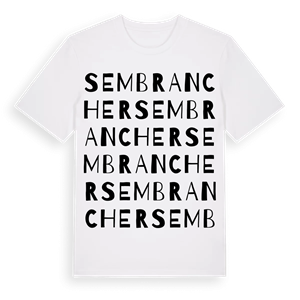 Sembrancher ordlek t-shirt – ekologisk bomull t-shirt från Pinshirt