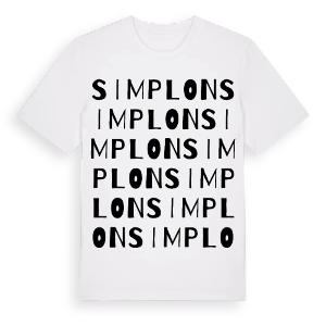 Simplon ordlek t-shirt – ekologisk bomull t-shirt från Pinshirt