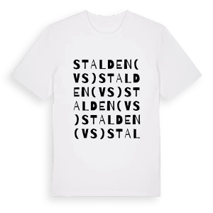 Stalden (VS) ordlek t-shirt – ekologisk bomull t-shirt från Pinshirt