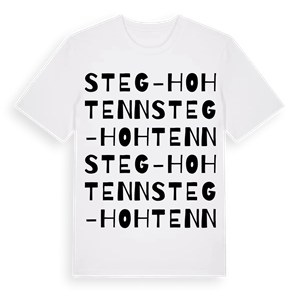 Steg-Hohtenn ordlek t-shirt – ekologisk bomull t-shirt från Pinshirt