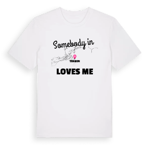 Någon i Termen älskar mig t-shirt – ekologisk bomull t-shirt från Pinshirt