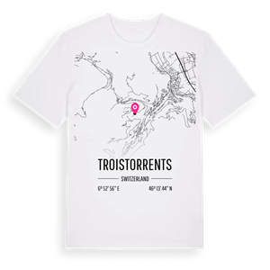 Troistorrents karta t-shirt – ekologisk bomull t-shirt från Pinshirt