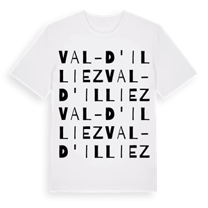 Val-d'Illiez ordlek t-shirt – ekologisk bomull t-shirt från Pinshirt