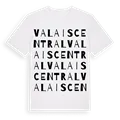 Valais central ordlek t-shirt