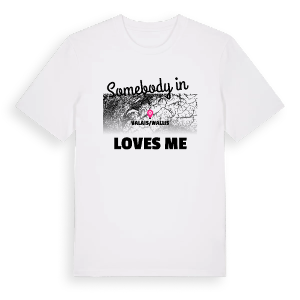 Någon i Valais/Wallis älskar mig t-shirt – ekologisk bomull t-shirt från Pinshirt