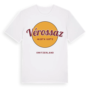 Vérossaz cirkel t-shirt – ekologisk bomull t-shirt från Pinshirt