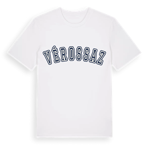 Vérossaz college t-shirt – ekologisk bomull t-shirt från Pinshirt