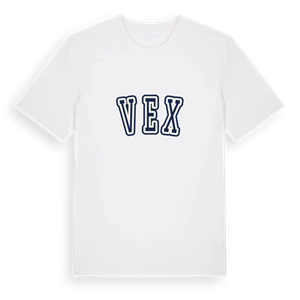Vex college t-shirt – ekologisk bomull t-shirt från Pinshirt