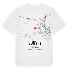 Vouvry karta t-shirt – ekologisk bomull t-shirt från Pinshirt