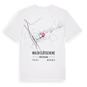 Wiler (Lötschen) karta t-shirt – ekologisk bomull t-shirt från Pinshirt