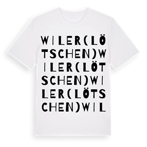 Wiler (Lötschen) ordlek t-shirt – ekologisk bomull t-shirt från Pinshirt