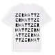 Zermatt ordlek t-shirt