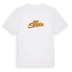 Allein baseball t-shirt – ekologisk bomull t-shirt från Pinshirt