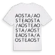 Aosta / Aoste ordlek t-shirt