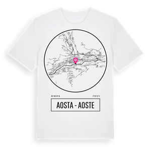 Aosta - Aoste t-shirt – ekologisk bomull t-shirt från Pinshirt