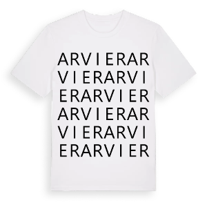 Arvier ordlek t-shirt – ekologisk bomull t-shirt från Pinshirt