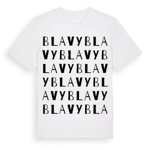 Blavy ordlek t-shirt – ekologisk bomull t-shirt från Pinshirt