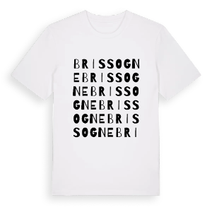 Brissogne ordlek t-shirt – ekologisk bomull t-shirt från Pinshirt