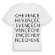 Chevencé ordlek t-shirt