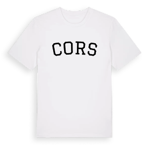 Cors böjd t-shirt – ekologisk bomull t-shirt från Pinshirt