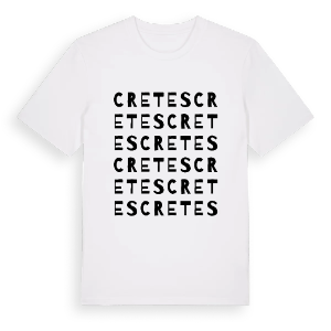 Cretes ordlek t-shirt – ekologisk bomull t-shirt från Pinshirt