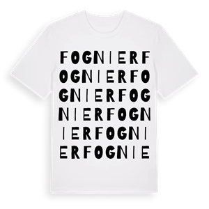 Fognier ordlek t-shirt – ekologisk bomull t-shirt från Pinshirt