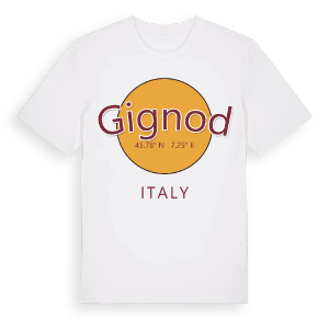 Gignod cirkel t-shirt – ekologisk bomull t-shirt från Pinshirt