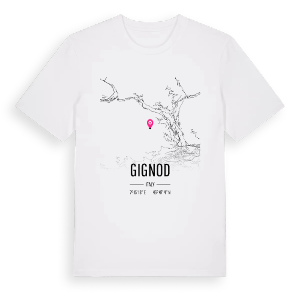 Gignod karta t-shirt – ekologisk bomull t-shirt från Pinshirt