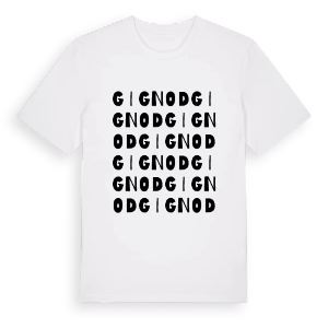 Gignod ordlek t-shirt – ekologisk bomull t-shirt från Pinshirt