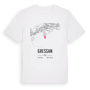 Gressan karta t-shirt – ekologisk bomull t-shirt från Pinshirt