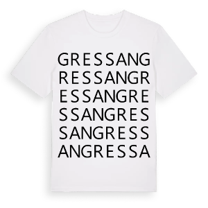 Gressan ordlek t-shirt – ekologisk bomull t-shirt från Pinshirt