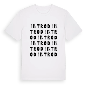 Introd ordlek t-shirt – ekologisk bomull t-shirt från Pinshirt