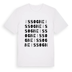 Issogne ordlek t-shirt – ekologisk bomull t-shirt från Pinshirt