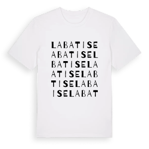 La Batise ordlek t-shirt – ekologisk bomull t-shirt från Pinshirt