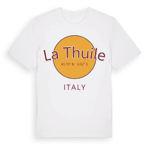 La Thuile cirkel t-shirt – ekologisk bomull t-shirt från Pinshirt