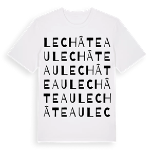 Le Château ordlek t-shirt – ekologisk bomull t-shirt från Pinshirt