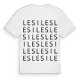 Les Iles ordlek t-shirt