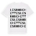 Les Ronchettes ordlek t-shirt