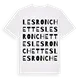 Les Ronchettes ordlek t-shirt