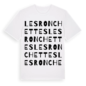 Les Ronchettes ordlek t-shirt – ekologisk bomull t-shirt från Pinshirt