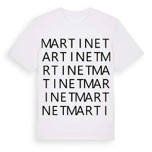 Martinet ordlek t-shirt – ekologisk bomull t-shirt från Pinshirt