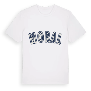 Moral college t-shirt – ekologisk bomull t-shirt från Pinshirt