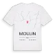 Moulin karta t-shirt