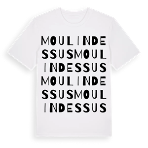 Moulin Dessus ordlek t-shirt – ekologisk bomull t-shirt från Pinshirt